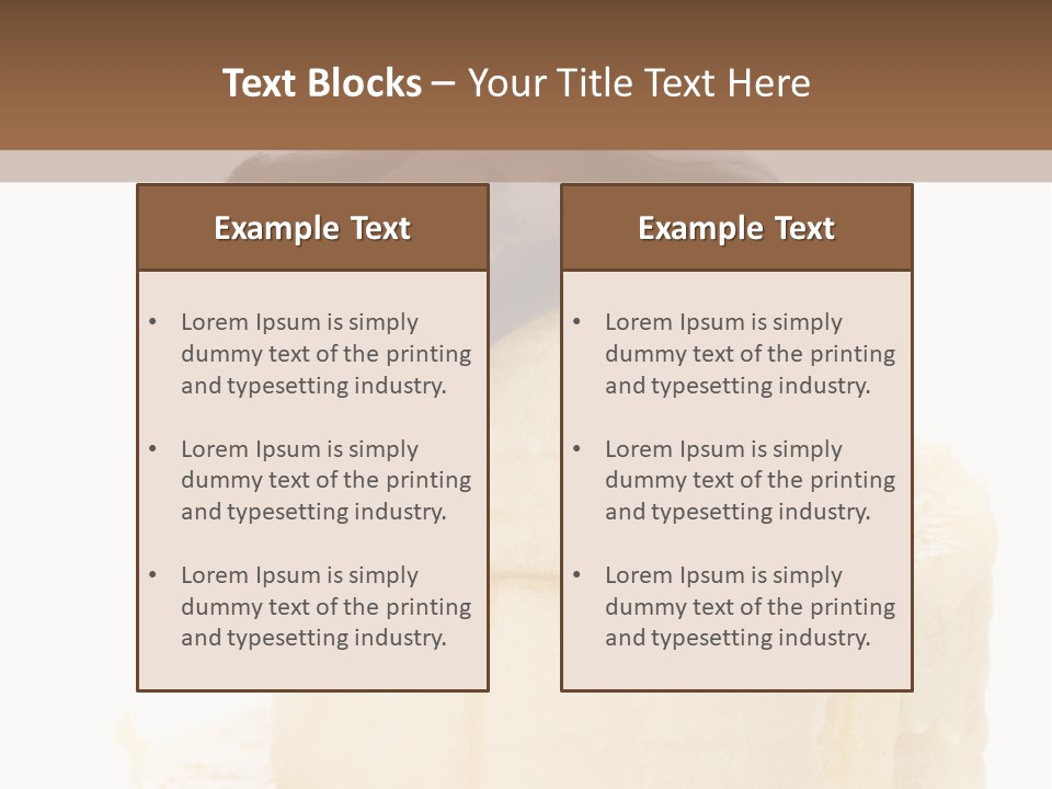 White Indulgence Food PowerPoint Template