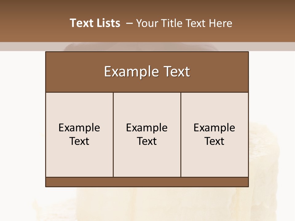 White Indulgence Food PowerPoint Template