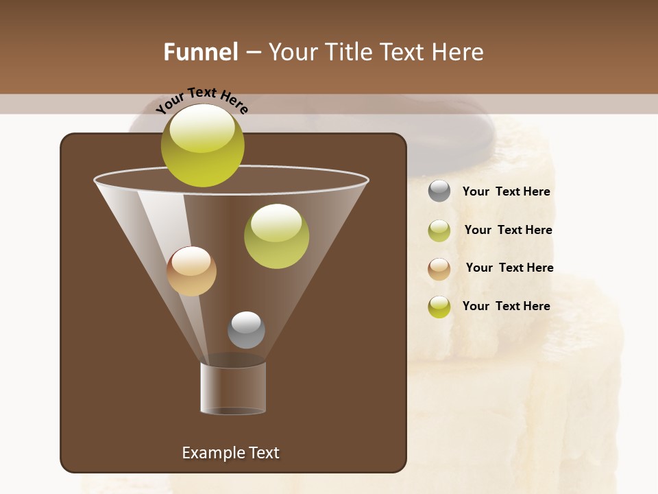 White Indulgence Food PowerPoint Template