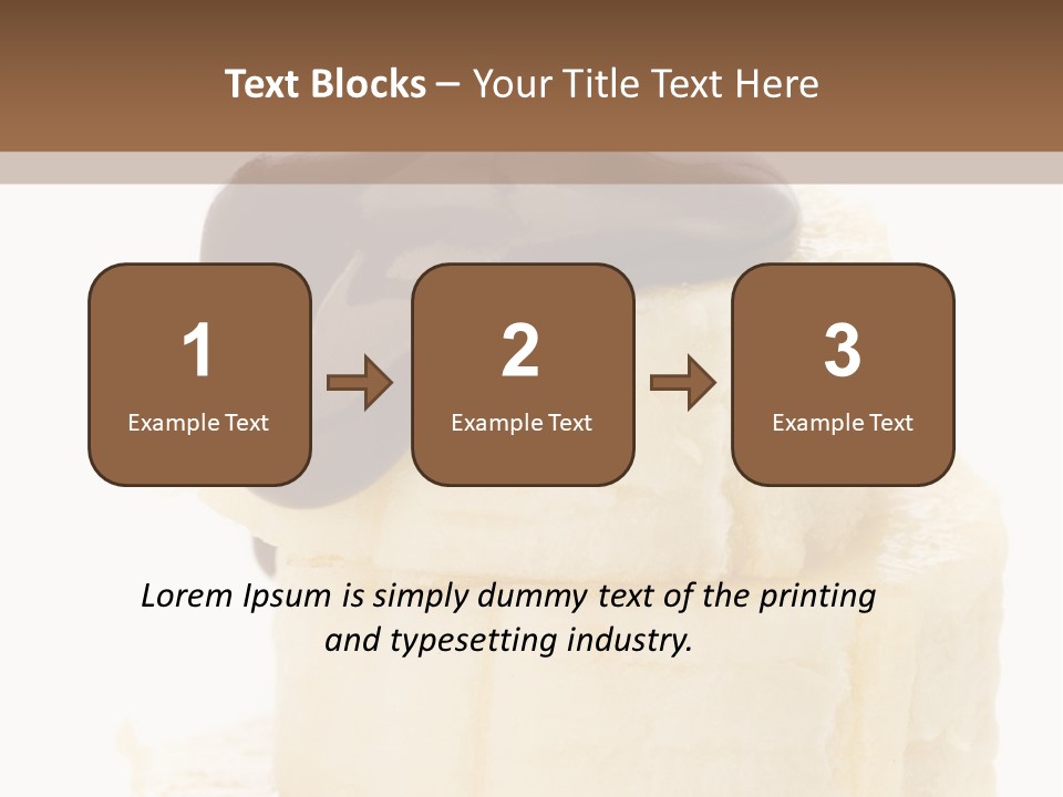 White Indulgence Food PowerPoint Template