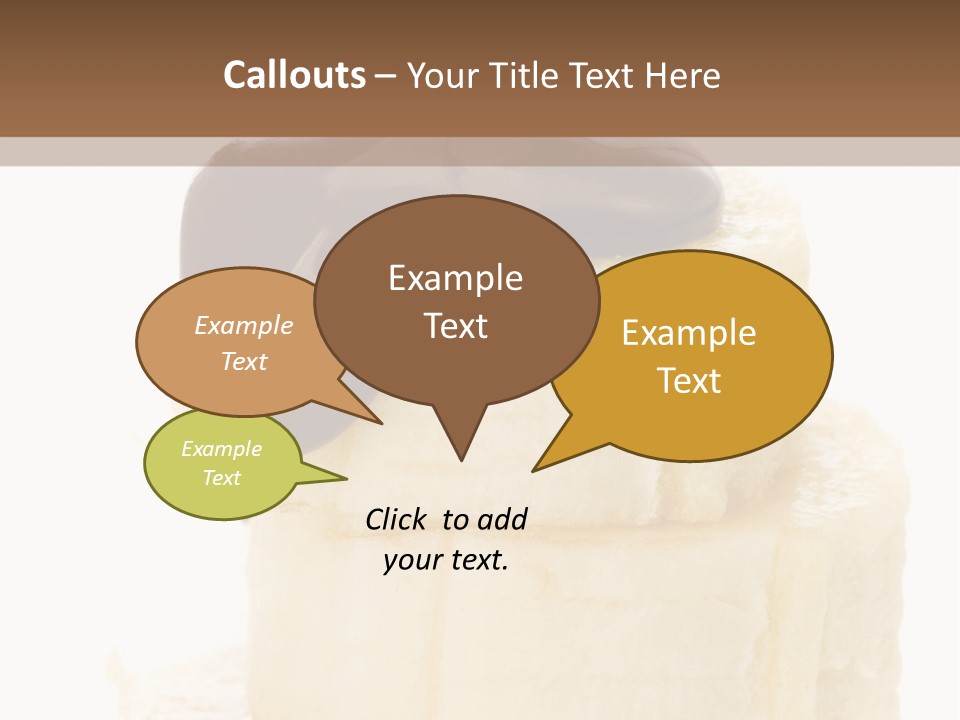 White Indulgence Food PowerPoint Template