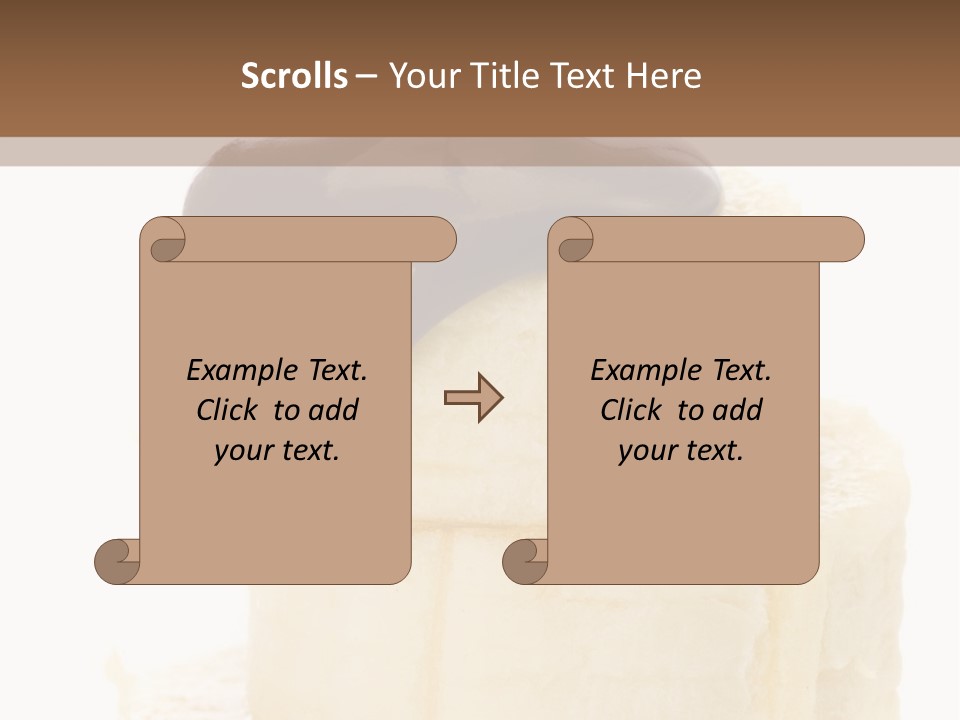 White Indulgence Food PowerPoint Template