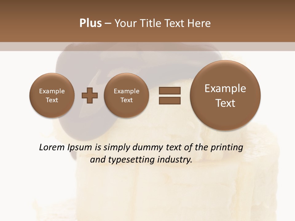White Indulgence Food PowerPoint Template
