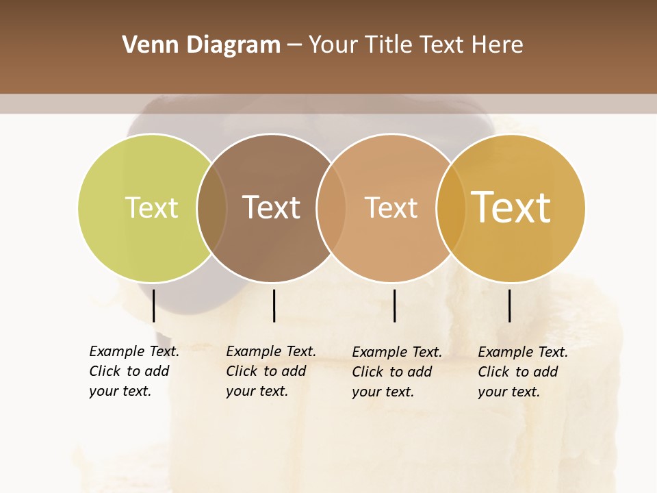 White Indulgence Food PowerPoint Template