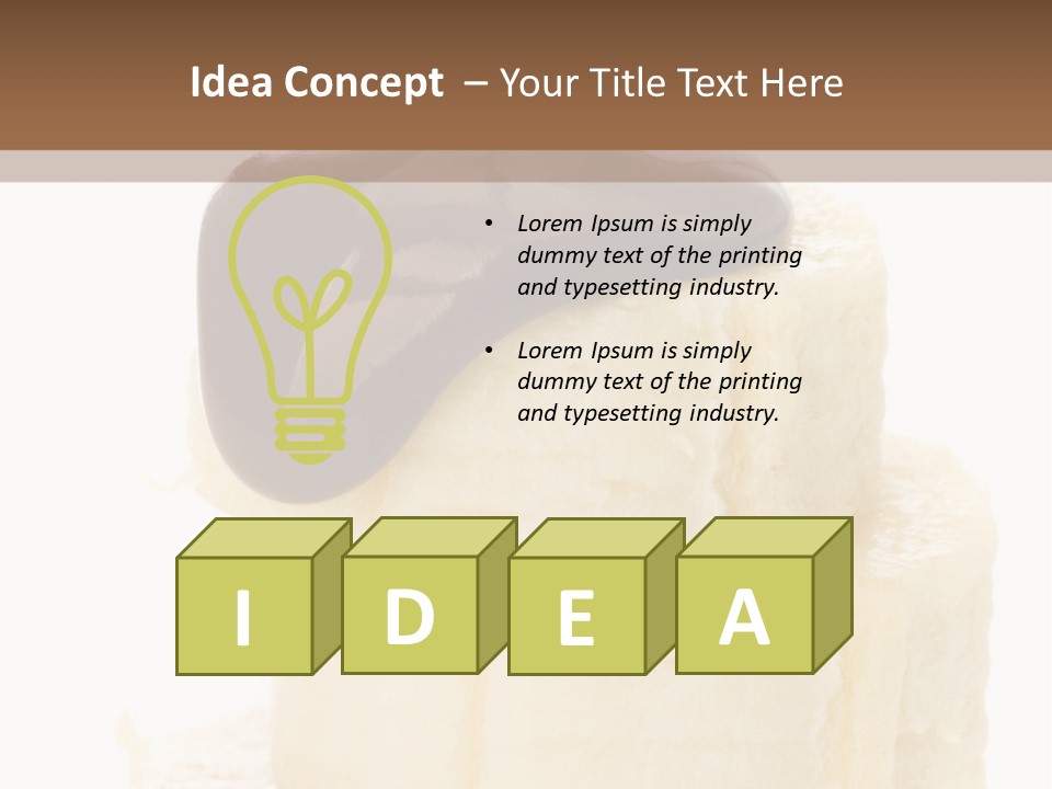 White Indulgence Food PowerPoint Template