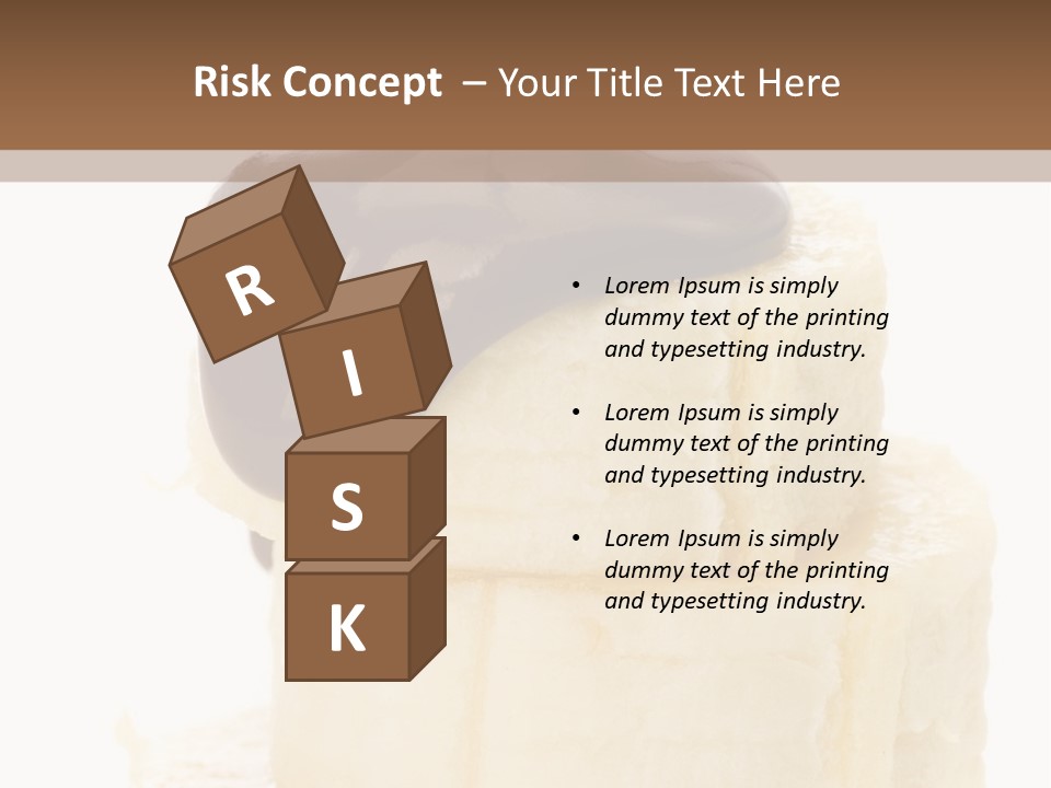 White Indulgence Food PowerPoint Template