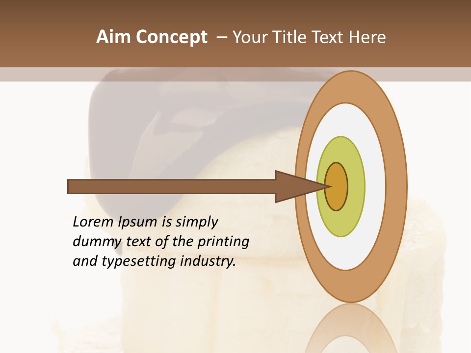 White Indulgence Food PowerPoint Template