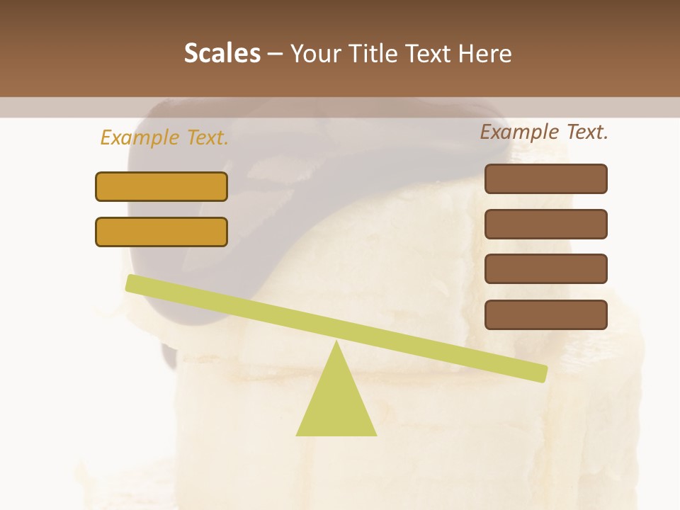 White Indulgence Food PowerPoint Template