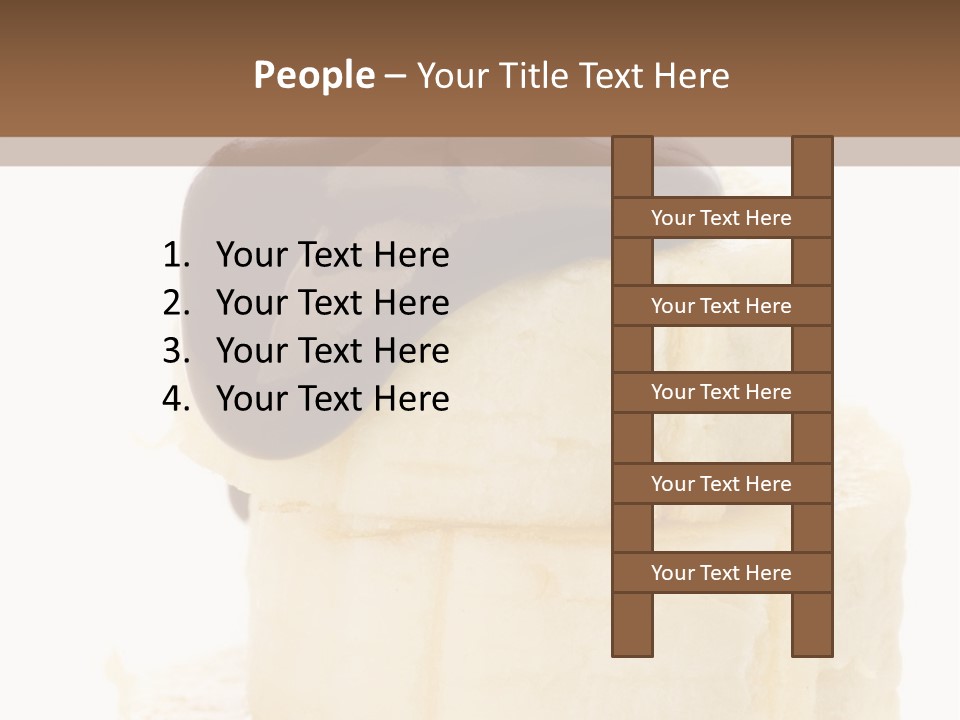 White Indulgence Food PowerPoint Template