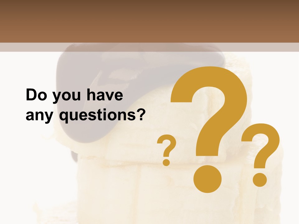 White Indulgence Food PowerPoint Template