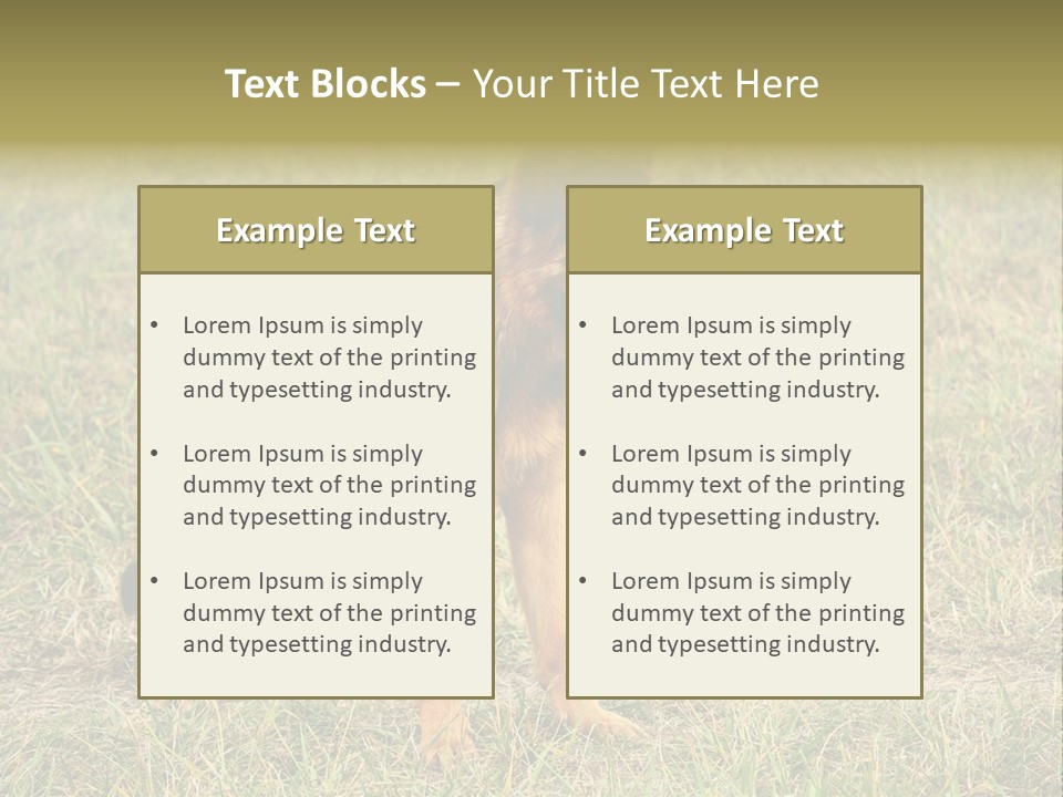 Friend Pose Wood PowerPoint Template