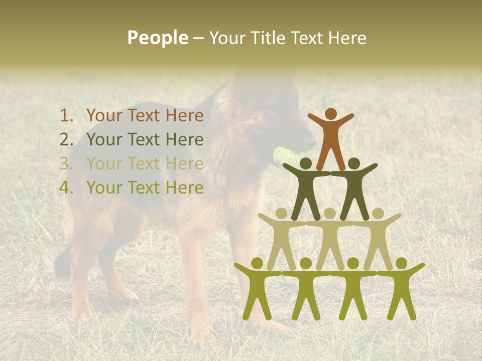 Friend Pose Wood PowerPoint Template