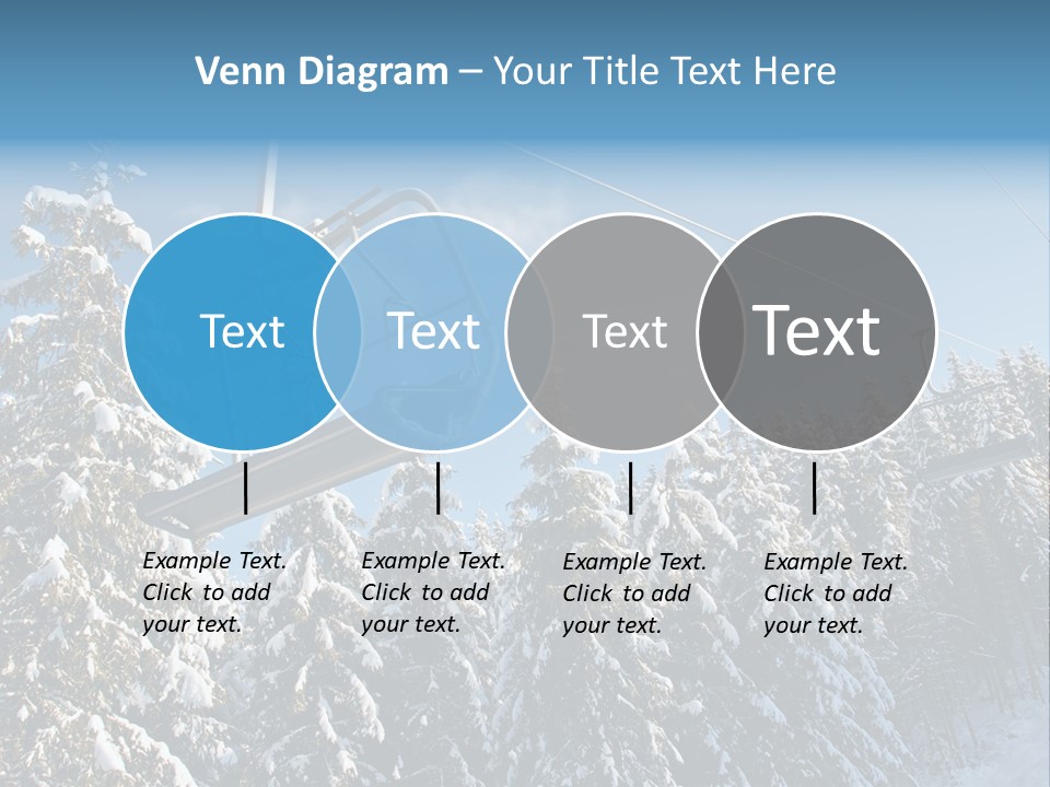 A Ski Lift With Trees In The Background PowerPoint Template
