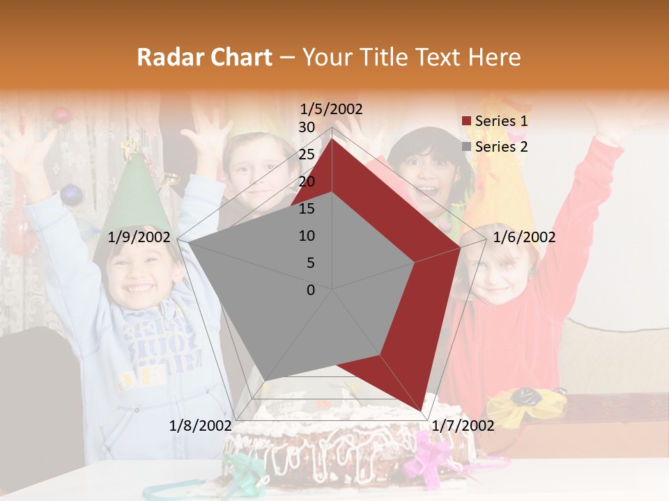 A Group Of Children Celebrating A Birthday With A Cake PowerPoint Template