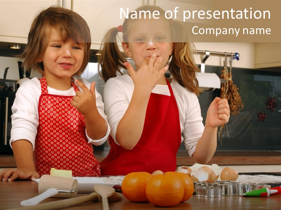 Child Woman Son PowerPoint Template