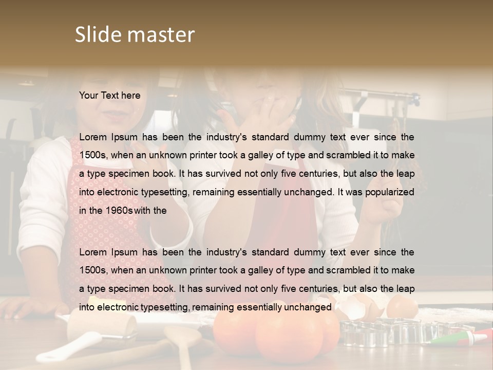 Child Woman Son PowerPoint Template