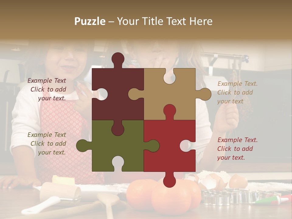 Child Woman Son PowerPoint Template