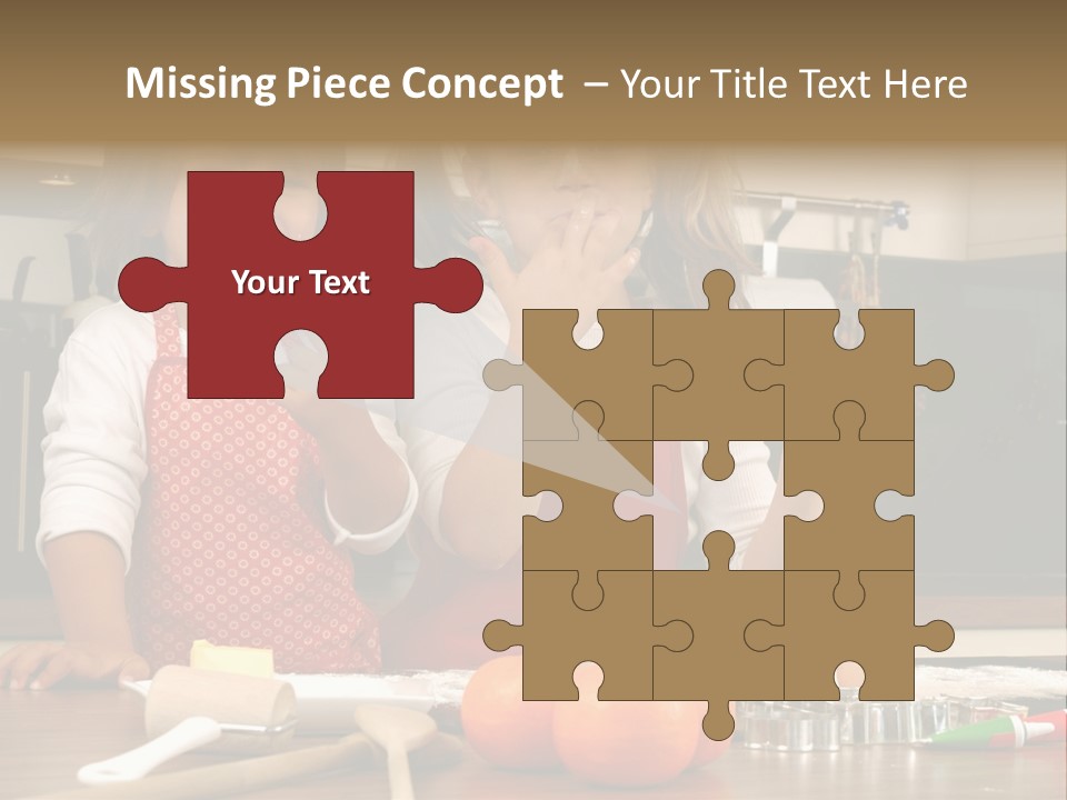 Child Woman Son PowerPoint Template