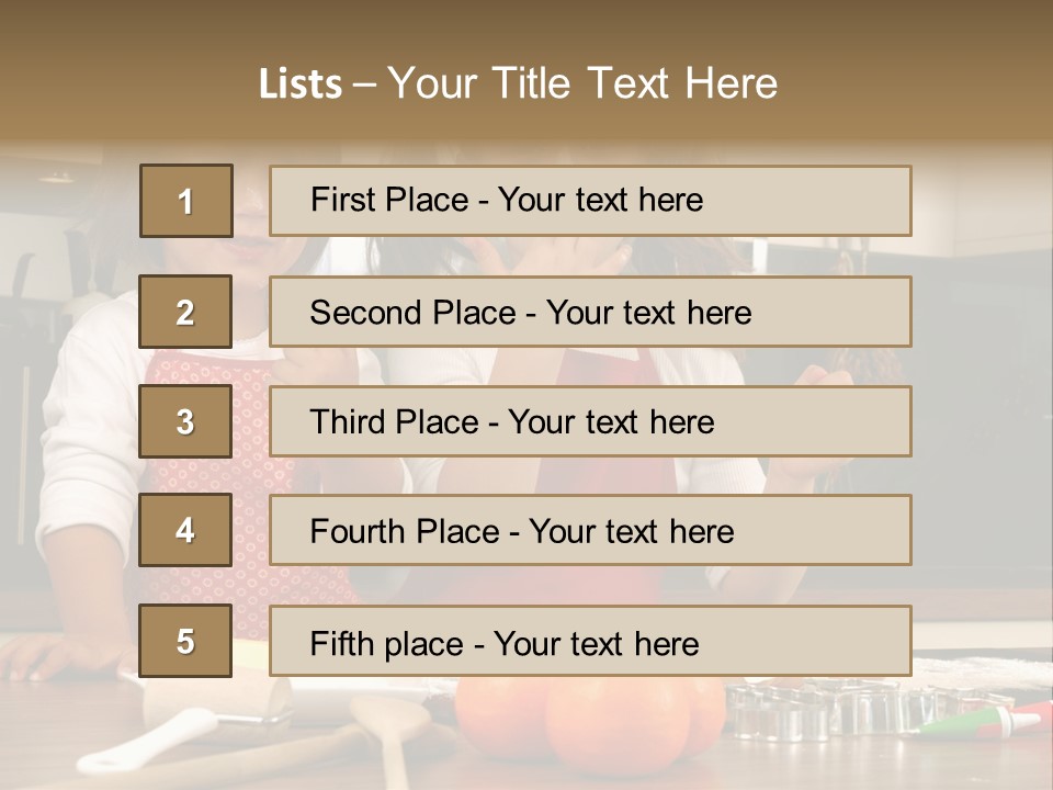 Child Woman Son PowerPoint Template