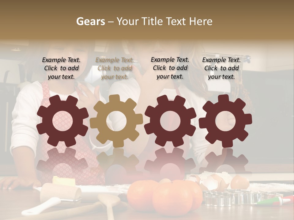 Child Woman Son PowerPoint Template