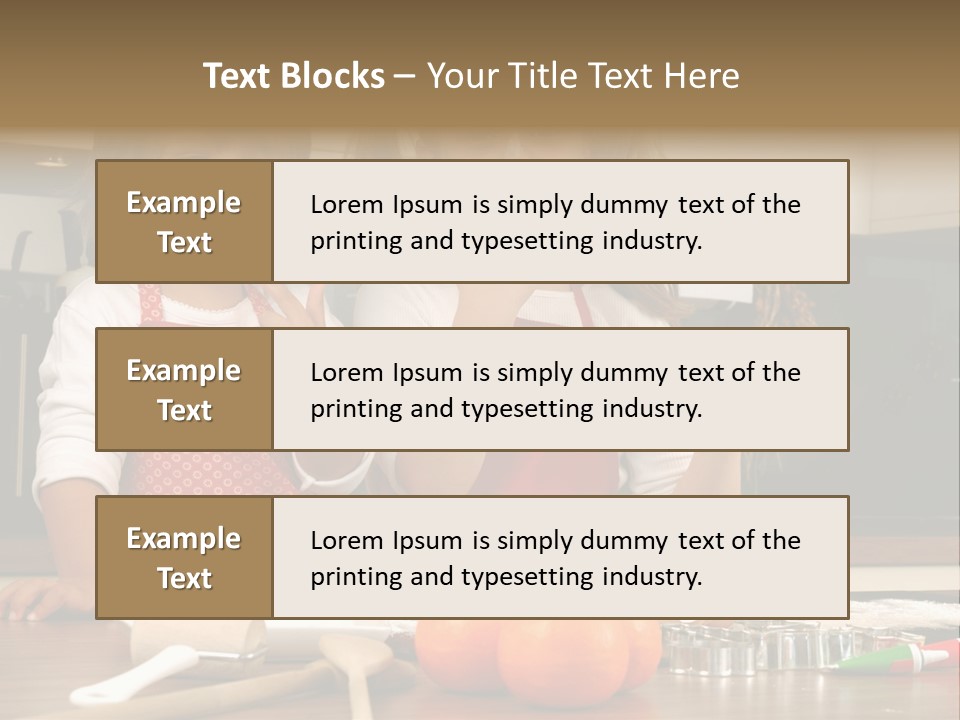 Child Woman Son PowerPoint Template