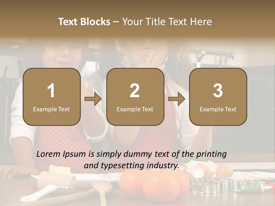 Child Woman Son PowerPoint Template