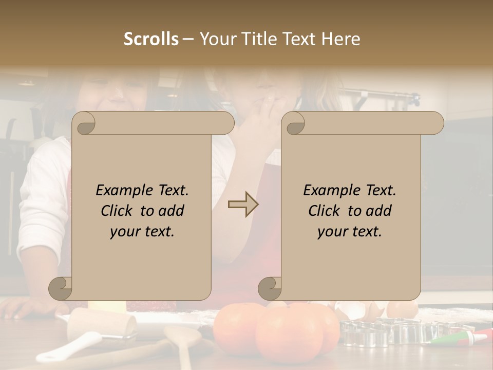 Child Woman Son PowerPoint Template