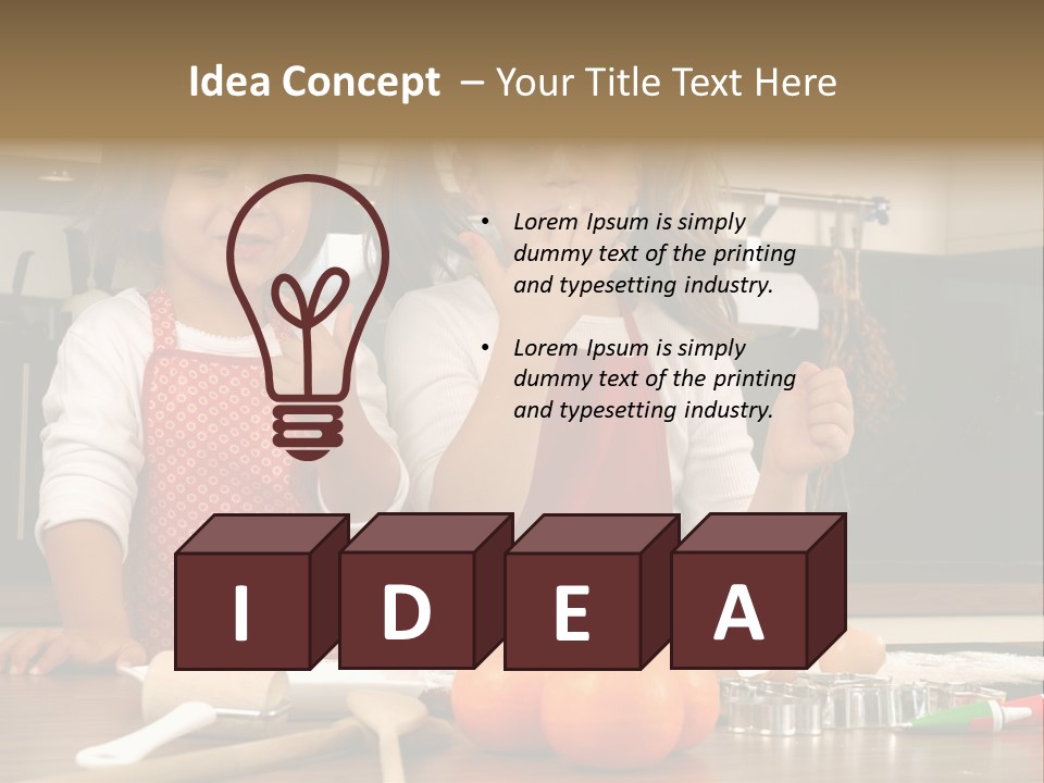 Child Woman Son PowerPoint Template