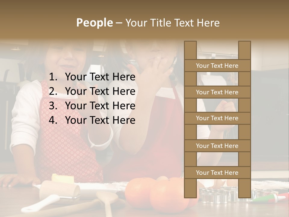 Child Woman Son PowerPoint Template