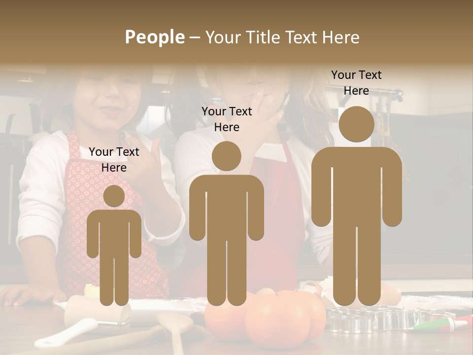 Child Woman Son PowerPoint Template