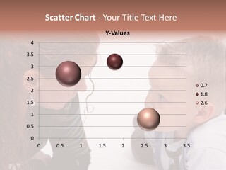 A Woman And A Child Are Looking At Each Other PowerPoint Template