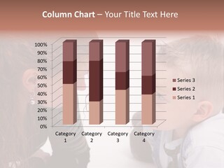 A Woman And A Child Are Looking At Each Other PowerPoint Template