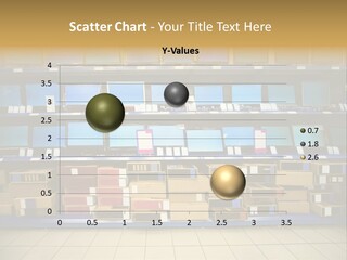 A Large Display Of Televisions In A Store PowerPoint Template