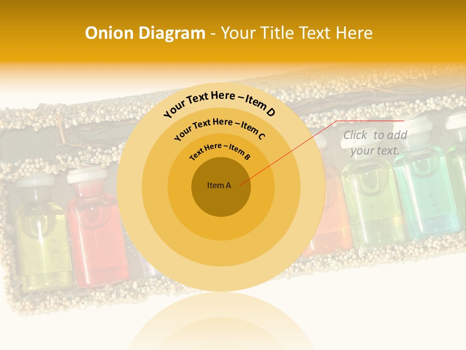 A Group Of Bottles Of Different Colors In A Box PowerPoint Template