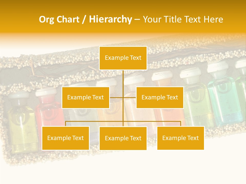 A Group Of Bottles Of Different Colors In A Box PowerPoint Template