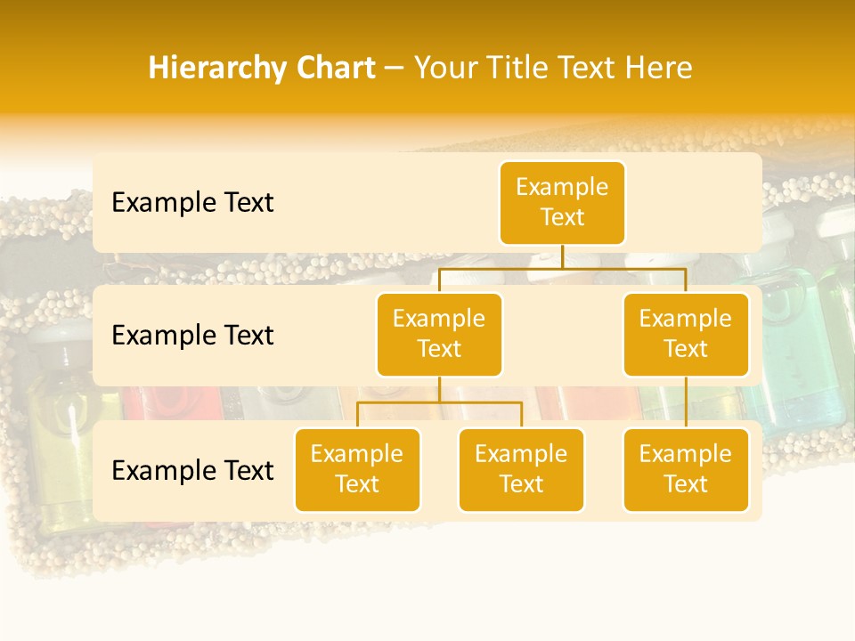 A Group Of Bottles Of Different Colors In A Box PowerPoint Template