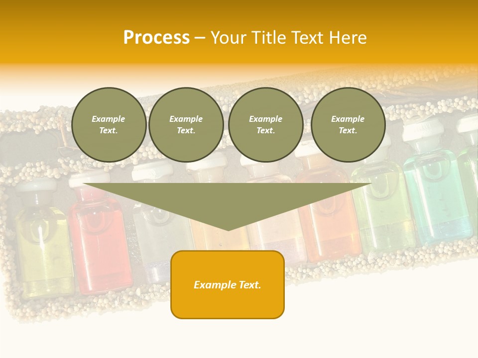 A Group Of Bottles Of Different Colors In A Box PowerPoint Template