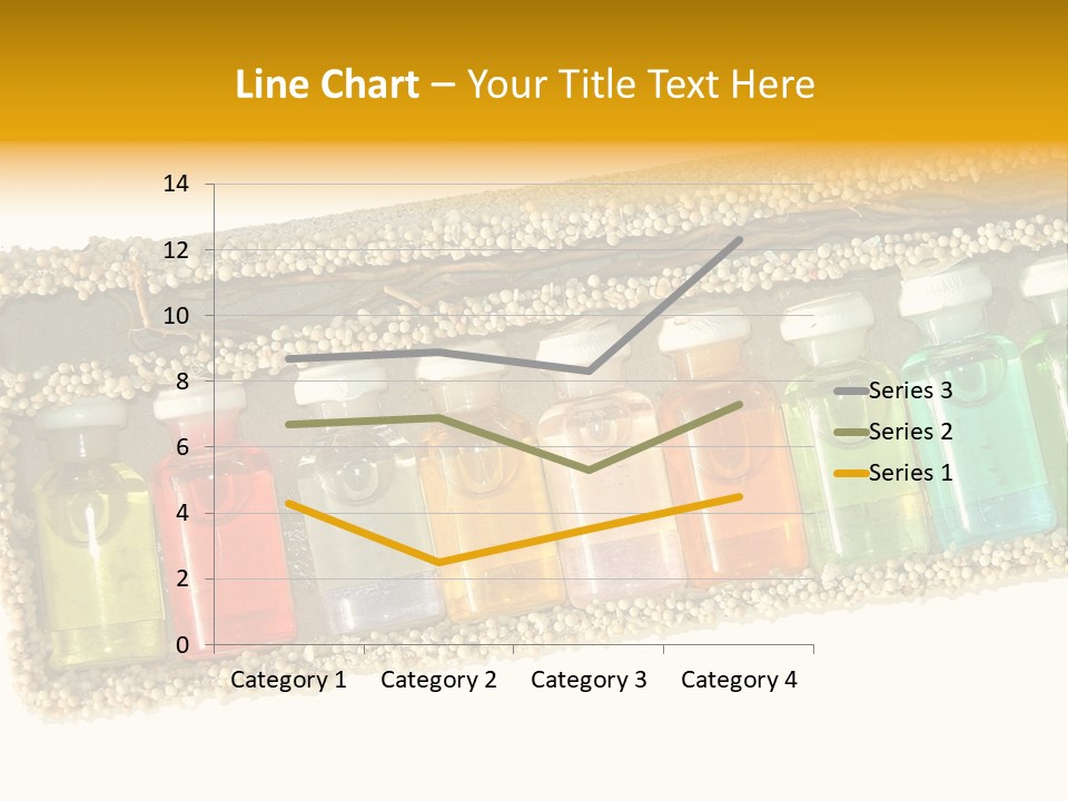 A Group Of Bottles Of Different Colors In A Box PowerPoint Template