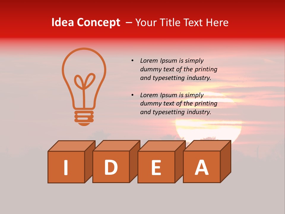 Day Beautiful Heavens PowerPoint Template