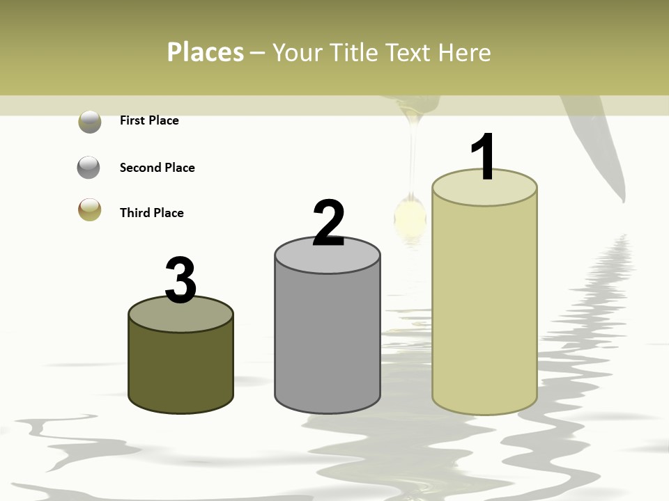 Drop Food Leaves PowerPoint Template