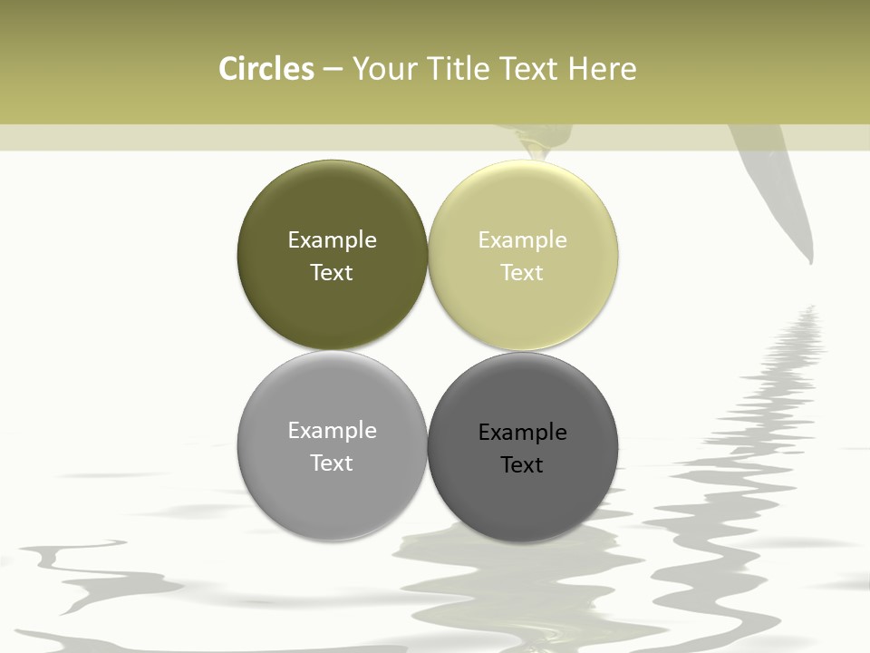 Drop Food Leaves PowerPoint Template