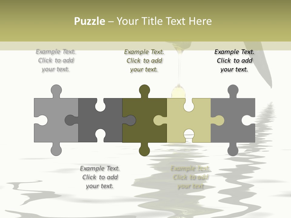 Drop Food Leaves PowerPoint Template