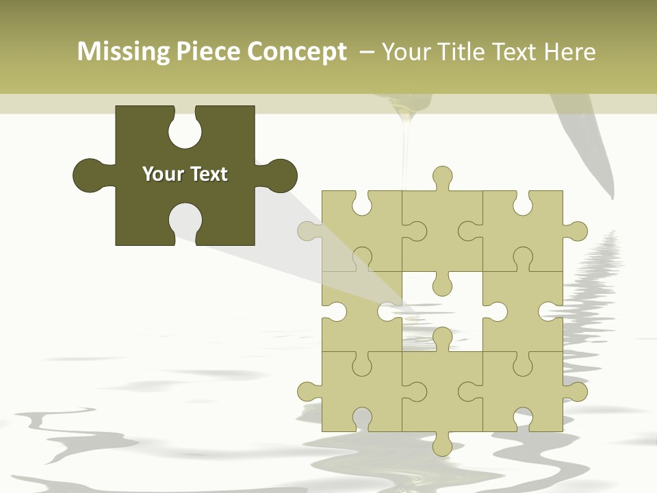 Drop Food Leaves PowerPoint Template