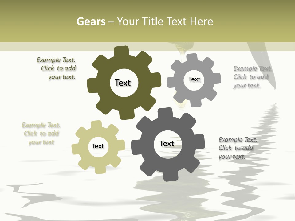 Drop Food Leaves PowerPoint Template