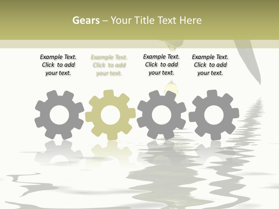 Drop Food Leaves PowerPoint Template