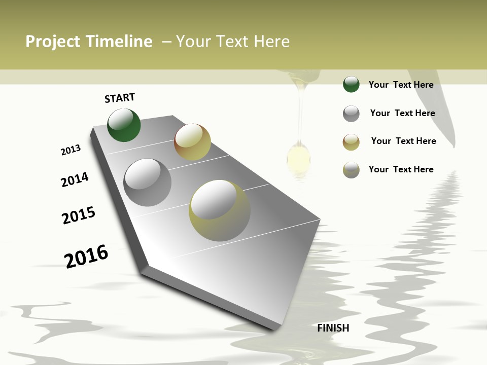 Drop Food Leaves PowerPoint Template