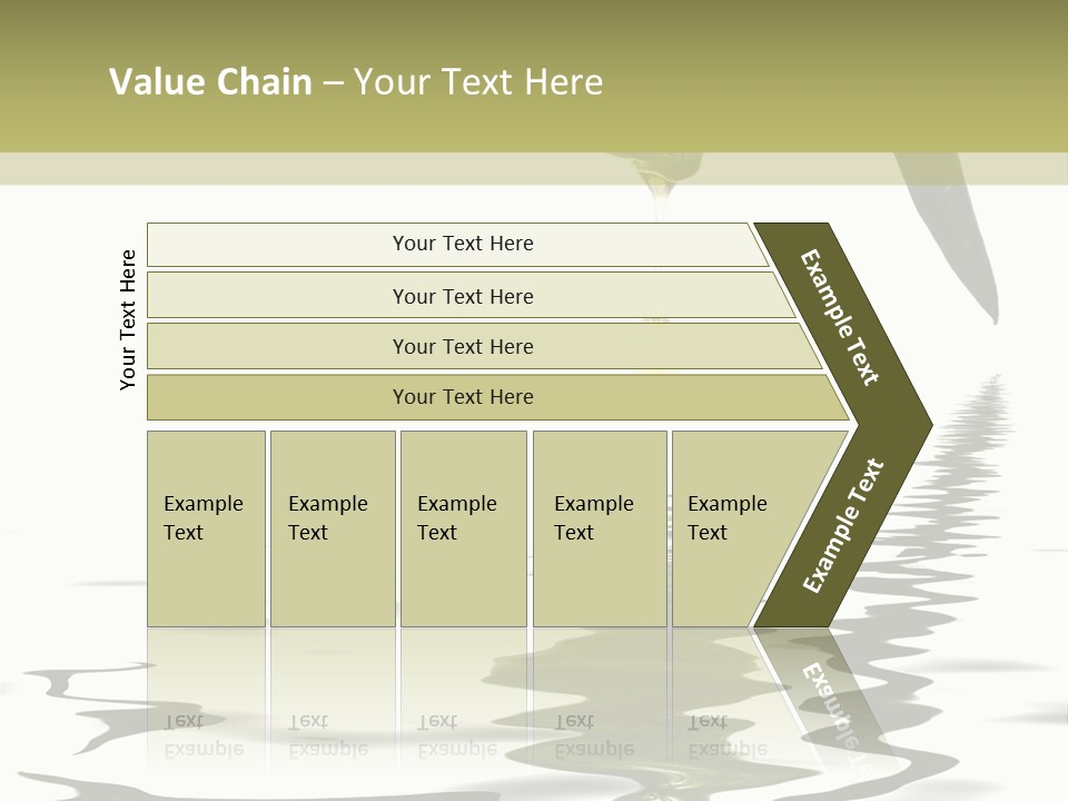 Drop Food Leaves PowerPoint Template
