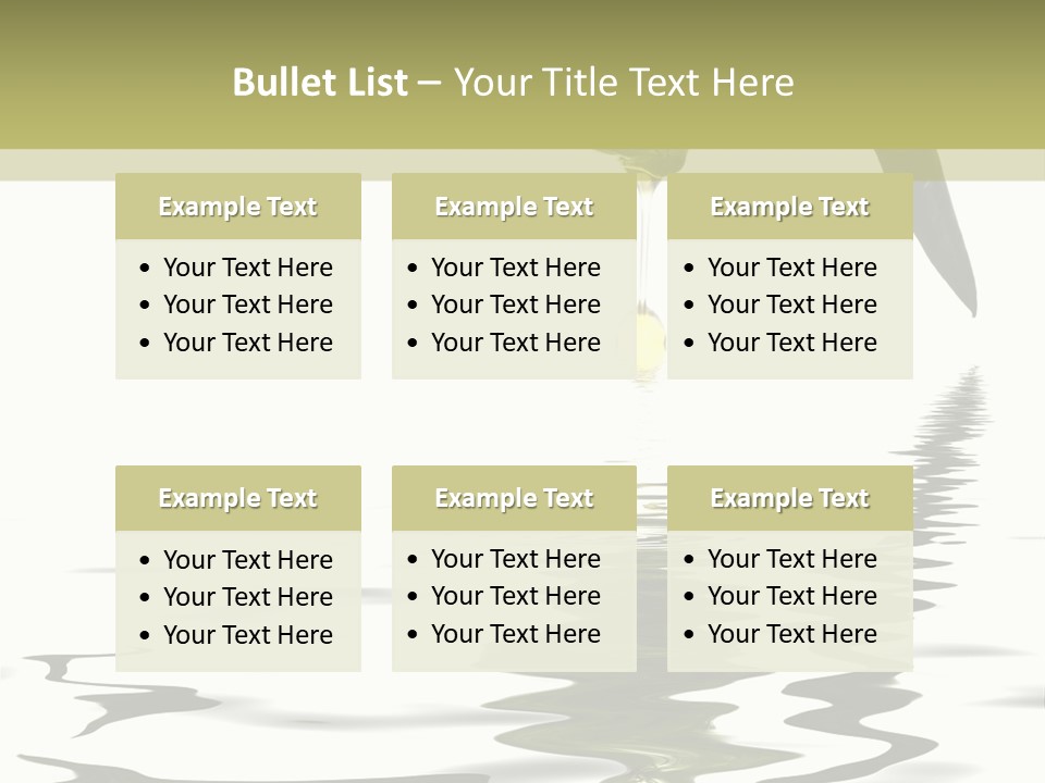 Drop Food Leaves PowerPoint Template