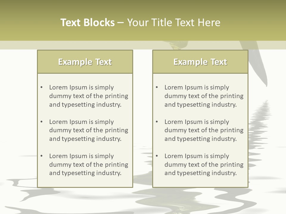 Drop Food Leaves PowerPoint Template
