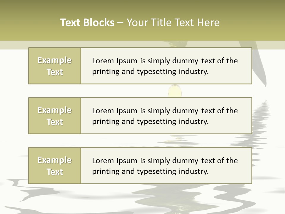 Drop Food Leaves PowerPoint Template